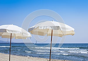 Catania, Sicily, Italy Ã¢â¬â view of the beach Lido azzurro photo